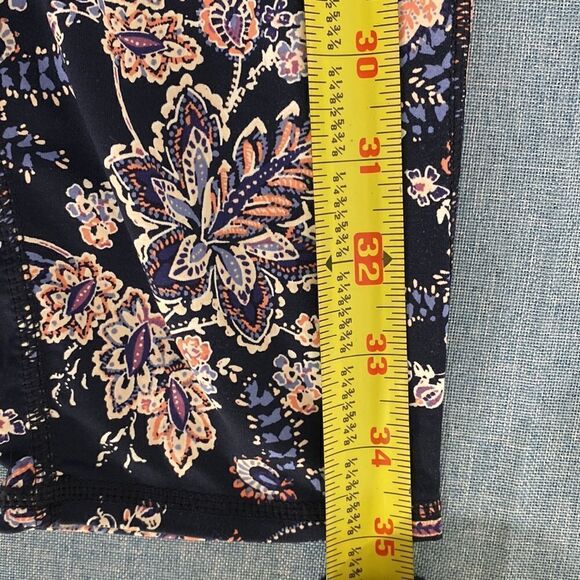 J. Jill Fit Performance Floral Ankle Length Leggings With Pockets size M - Picture 7 of 9